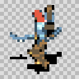 Fina walking animation, facing left