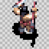 Sherpa attack animation, facing top