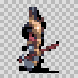Sherpa walking animation, facing left