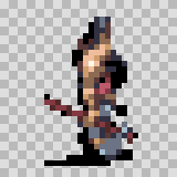 Sherpa walking animation, facing right