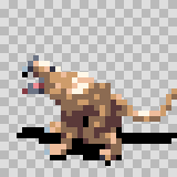 Myote attack animation, facing left