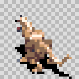 Myote attack animation, facing top left
