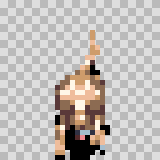 Myote walking animation, facing bottom