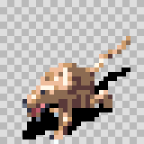 Myote walking animation, facing bottom left