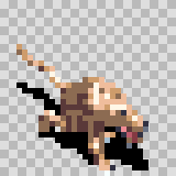 Myote walking animation, facing bottom right