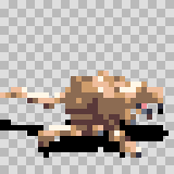 Myote walking animation, facing right