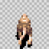 Myote walking animation, facing top