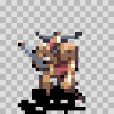 Baroo walking animation, facing bottom