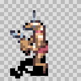 Baroo walking animation, facing left