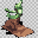 Bog attack animation, facing left