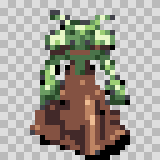 Bog walking animation, facing bottom