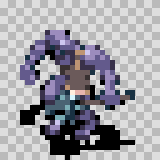 Hobgoblin walking animation, facing bottom left