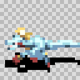 Thrash attack animation, facing left
