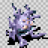 Gluteus attack animation, facing bottom right