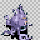 Gluteus walking animation, facing right