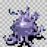 Gluteus walking animation, facing top left