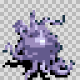 Gluteus walking animation, facing top right