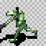 M. C. attack animation, facing left