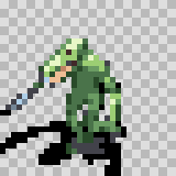 M. C. walking animation, facing bottom left