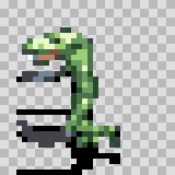 M. C. walking animation, facing left