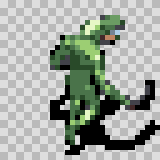 M. C. walking animation, facing top right