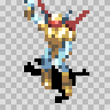 Aphina attack animation, facing bottom