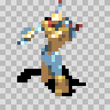 Aphina attack animation, facing left