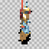 Aphina walking animation, facing right