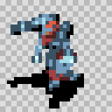 N377V walking animation, facing bottom left