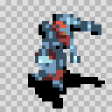 N377V walking animation, facing bottom right