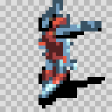 N377V walking animation, facing top right