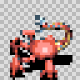 Crustoid attack animation, facing left