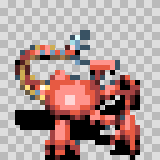 Crustoid attack animation, facing right
