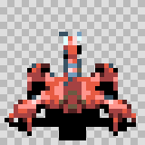 Crustoid attack animation, facing top