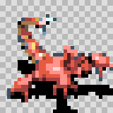 Crustoid walking animation, facing bottom right
