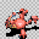 Crustoid walking animation, facing top right