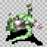Mag Drag attack animation, facing bottom right