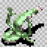 Mag Drag attack animation, facing top right