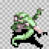 Mag Drag walking animation, facing bottom right