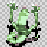 Mag Drag walking animation, facing top