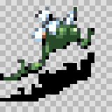 Gwiz attack animation, facing top left