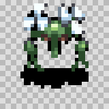 Gwiz walking animation, facing bottom