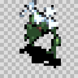Gwiz walking animation, facing bottom left