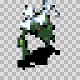 Gwiz walking animation, facing bottom right