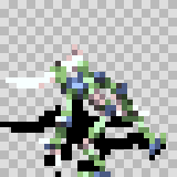Ingestamite attack animation, facing top left