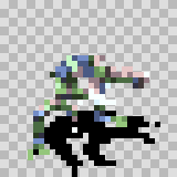 Ingestamite walking animation, facing bottom right