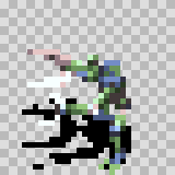 Ingestamite walking animation, facing left