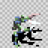 Ingestamite walking animation, facing right