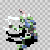 Ingestamite walking animation, facing top left