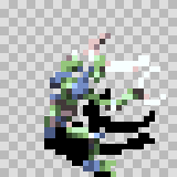 Ingestamite walking animation, facing top right